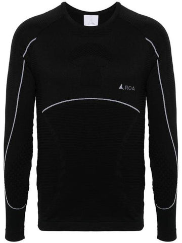 Long Sleeve T Shirt RBMW0100FA72BLK0001 Black - ROA - BALAAN 1