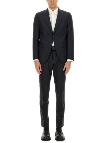 Boss Slim Fit Wool Blend Suit With Micro Pattern - HUGO BOSS - BALAAN 1