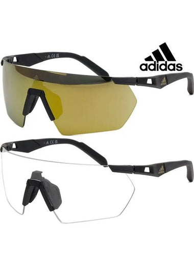 Sports Sunglasses Goggles Day and Night Replaceable Lenses Mirror Cycle Bicycle Baseball Fishing SP0062 02G - ADIDAS - BALAAN 1