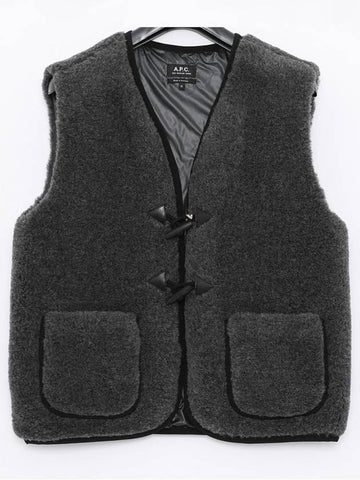 Jules Jacket Vest Heather Grey - A.P.C. - BALAAN 1