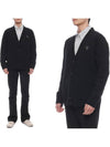 Bold Fox Head Patch Regular Lambswool Cardigan Black - MAISON KITSUNE - BALAAN 2