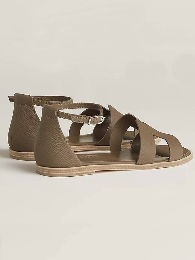 Santorini Sandals Etoupe - HERMES - BALAAN 5