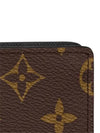 Brazza Monogram Macassar Long Wallet Brown Black - LOUIS VUITTON - BALAAN 5