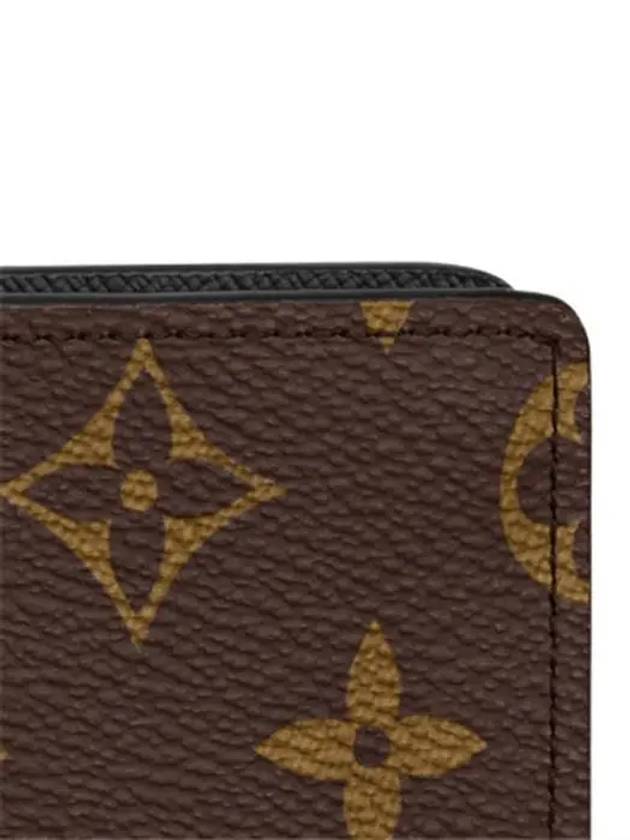 Brazza Monogram Macassar Long Wallet Brown Black - LOUIS VUITTON - BALAAN 5