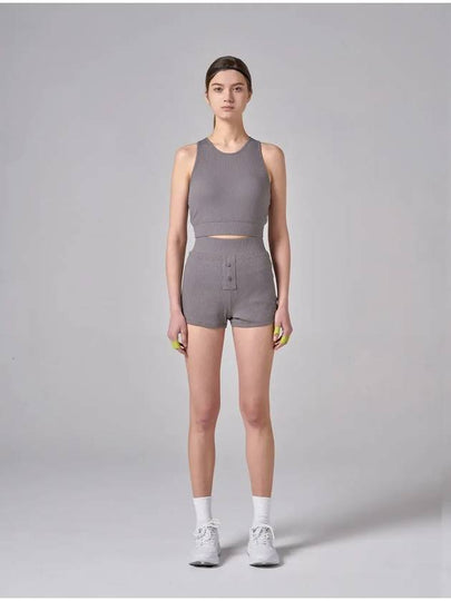 Tech Rib Shorts Grey - ATHPLATFORM - BALAAN 2