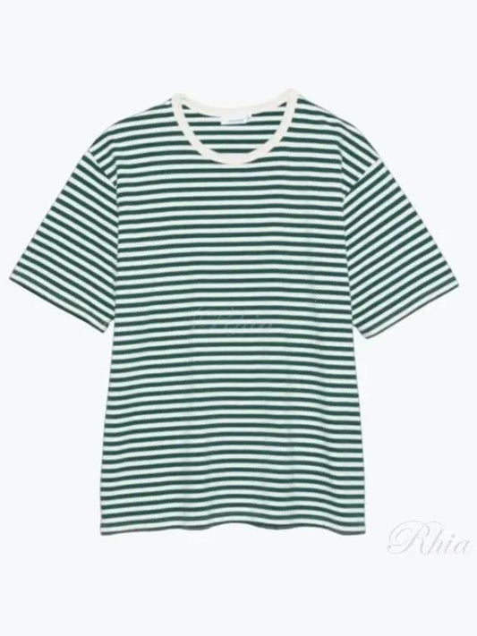 24 Coolmax Striped Jersey Tee SUHS425 GN T Shirt - NANAMICA - BALAAN 1