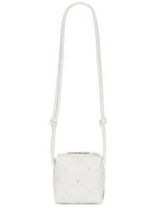 Cassette Intrecciato Mini Shoulder Bag White - BOTTEGA VENETA - BALAAN 2