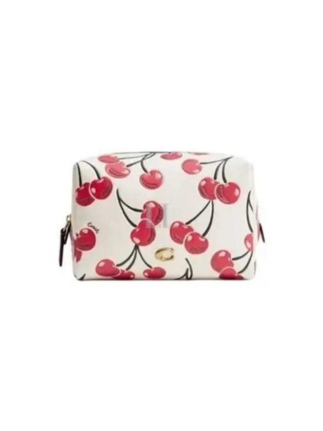 Essentials Cosmetic Cherry Pouch Bag White - COACH - BALAAN 2