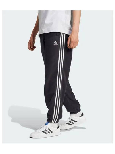 3 Stripes Fleece Track Pants Black - ADIDAS - BALAAN 2