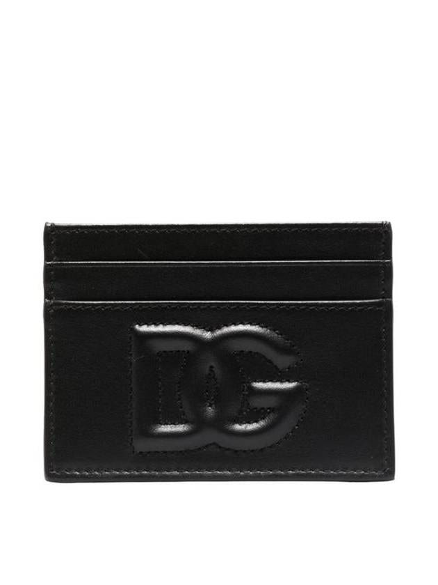 logo leather card wallet black - DOLCE&GABBANA - BALAAN 2