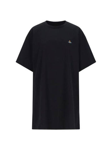 Orb Logo Classic Short Sleeve T-Shirt Black - VIVIENNE WESTWOOD - BALAAN 1