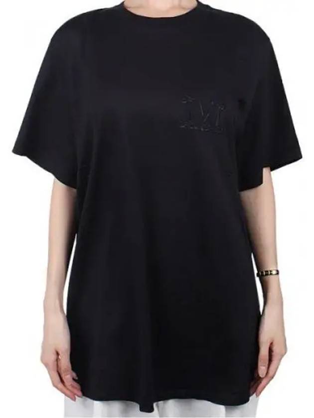 Women s Mango Short Sleeve T Shirt Black 002 1120348 - MAX MARA - BALAAN 1