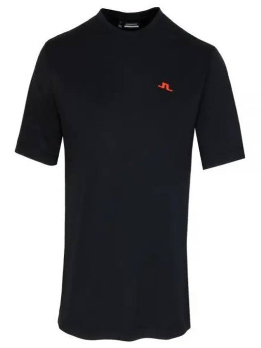 Ade Logo Print Short Sleeve T-Shirt Black - J.LINDEBERG - BALAAN 2