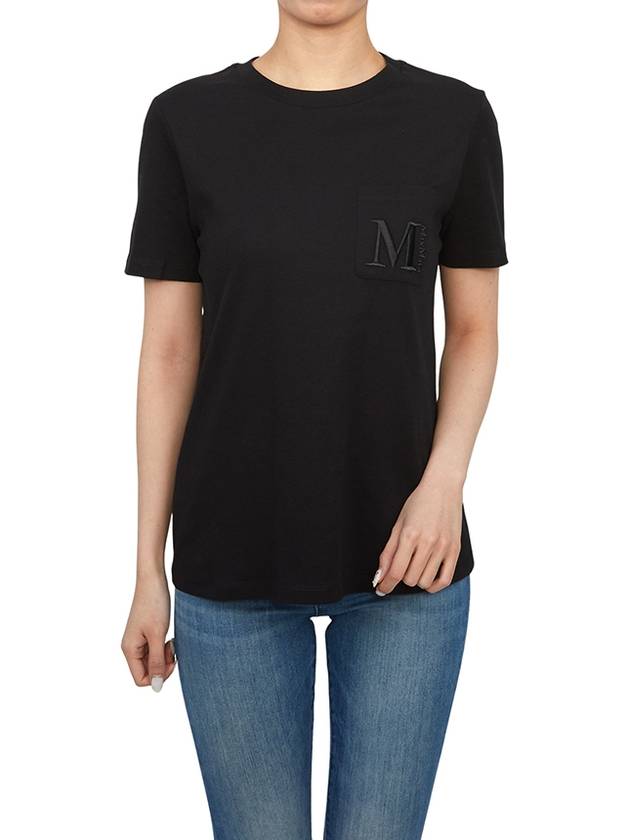 Max Mara Madera Short Sleeve T-Shirt Black - MAX MARA - BALAAN 5