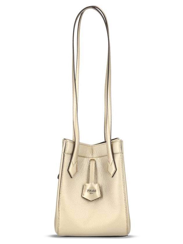 Origami Leather Mini Tote Bag Gold - FENDI - BALAAN 2