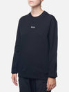 Micro Logo Print Sweatshirt Black - MSGM - BALAAN 3