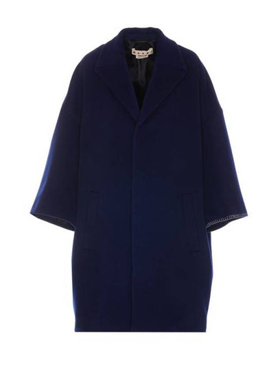 Stitched Logo Single Coat Blue - MARNI - BALAAN 2