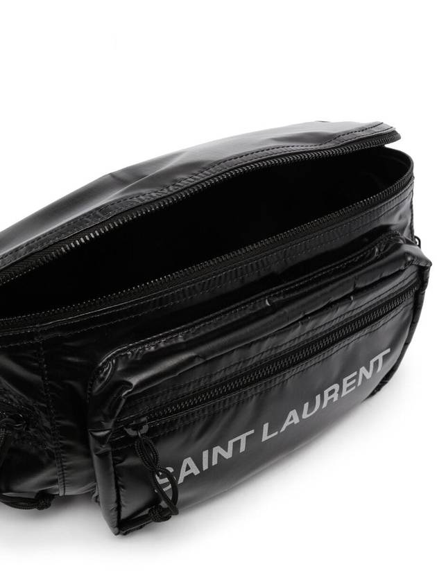 Nylon Logo Nuxx Cross Bag Black - SAINT LAURENT - BALAAN 10