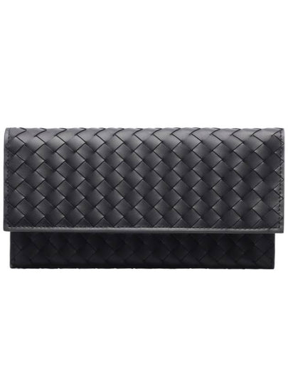 Intrecciato Continental Long Wallet Black - BOTTEGA VENETA - BALAAN 2