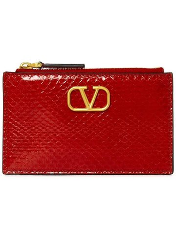 XW2P0W17MVD JU5 Women s Business Card Wallet - VALENTINO - BALAAN 1