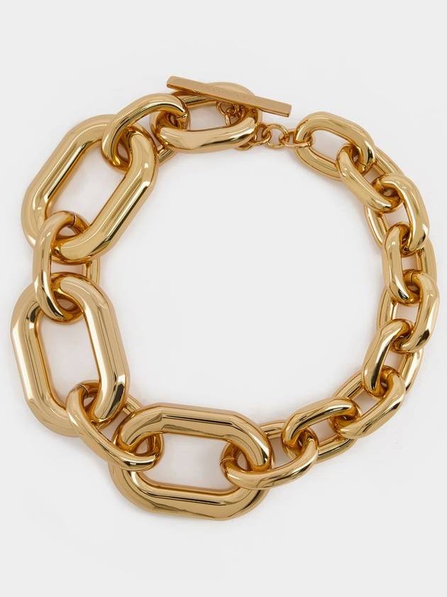 Collier XL Link in Gold-Tone Aluminium - PACO RABANNE - BALAAN 1