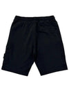 Fleece Bermuda Shorts Black - STONE ISLAND - BALAAN 3