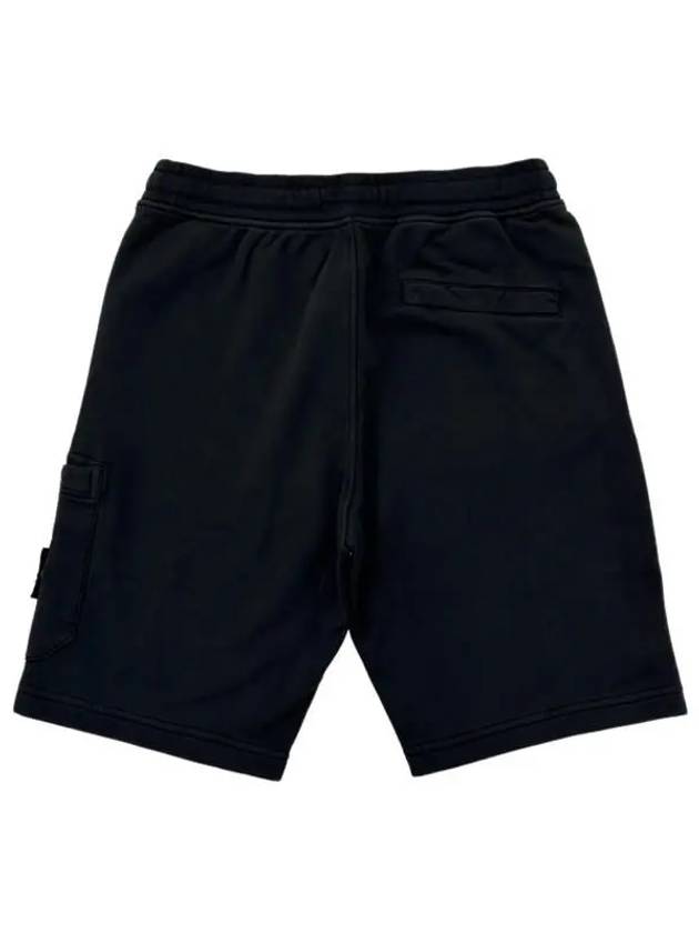 Fleece Bermuda Shorts Black - STONE ISLAND - BALAAN 3