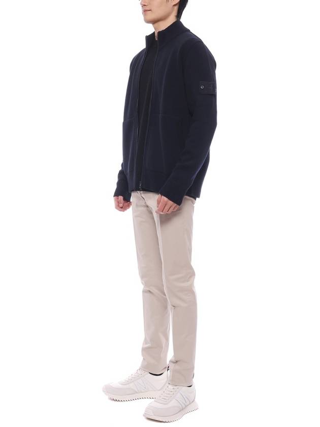 Compass Patch Cardigan Navy - STONE ISLAND - BALAAN 5