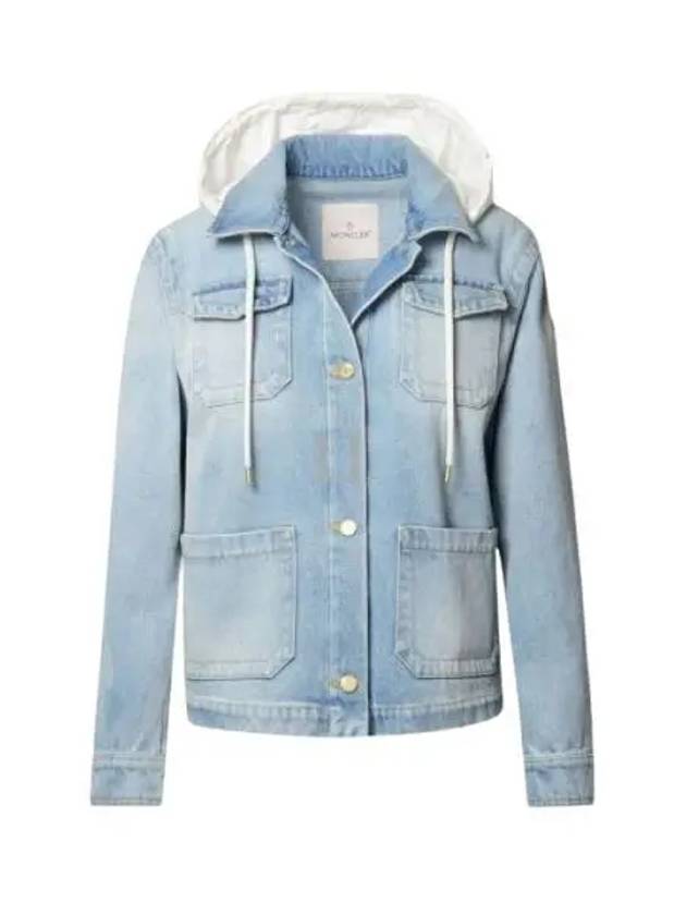 Women Melissa Denim Jacket Blue - MONCLER - BALAAN 2