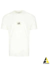 30/1 Jersey Logo Short Sleeve T-Shirt White - CP COMPANY - BALAAN 2