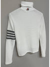 Diagonal armlet turtleneck knit 55 - THOM BROWNE - BALAAN 6