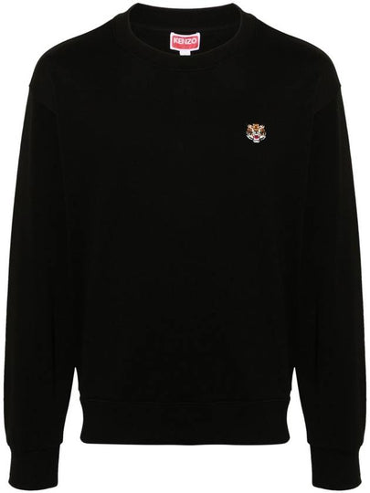 Lucky Tiger Embroidered Sweatshirt Black - KENZO - BALAAN 2