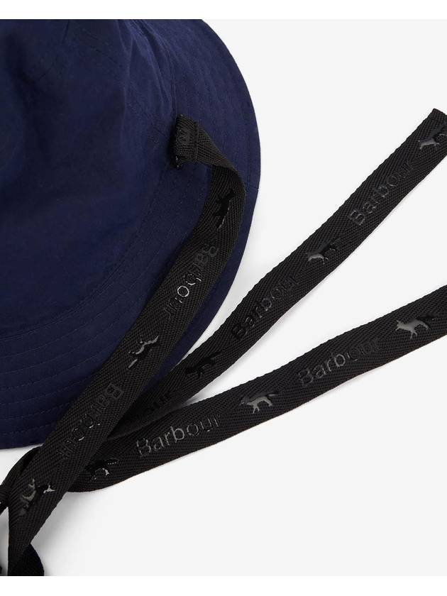 Cotton Reversible Bucket Hat Navy - BARBOUR - BALAAN 8