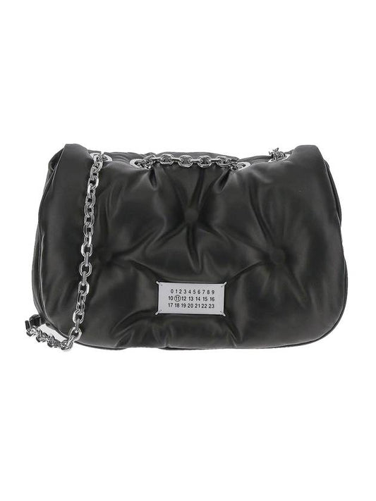 Glam Slam Flap Medium Shoulder Bag Black - MAISON MARGIELA - BALAAN 1