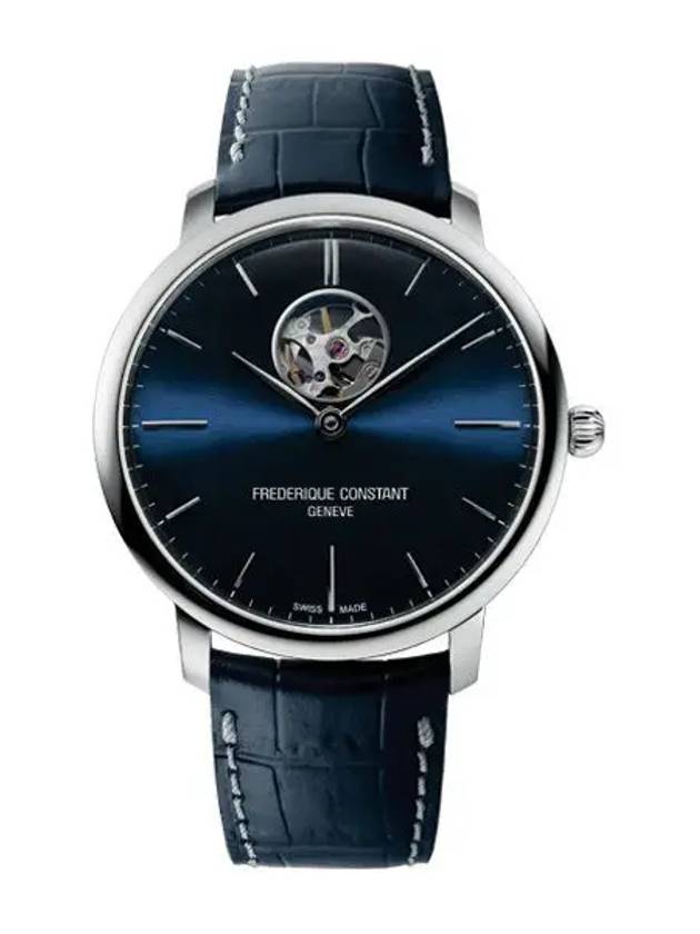 Slimline Heartbeat Automatic Watch Silver Navy - FREDERIQUE CONSTANT - BALAAN 3