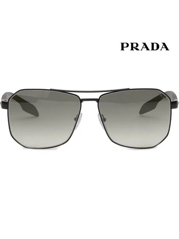 Eyewear Logo Linea Rossa Sunglasses Grey - PRADA - BALAAN 4