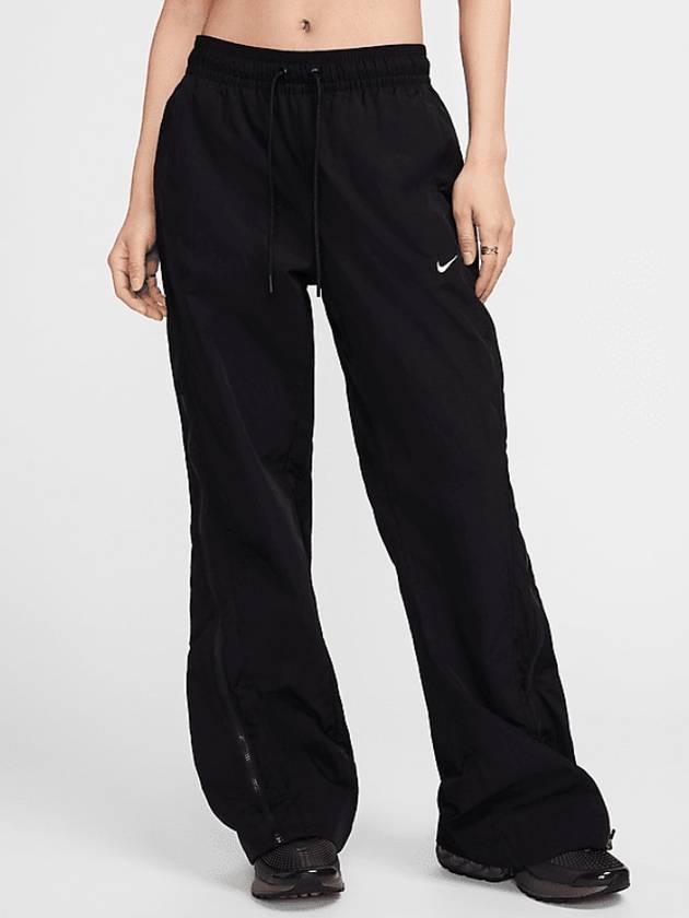 Sportswear Collection Mid-Rise Repel Zip Track Pants Black - NIKE - BALAAN 2