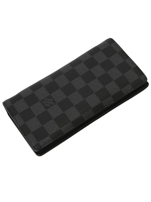 Damier Infini Onyx Brazza Long Wallet Black N60193 - LOUIS VUITTON - BALAAN 8