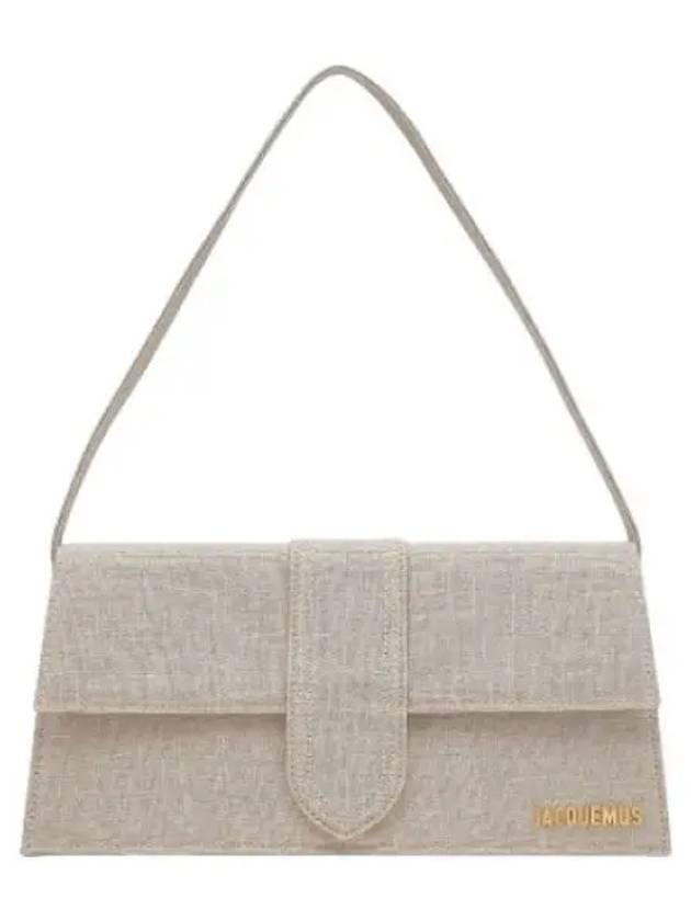 Jacquemus Le Bambino long shoulder bag light gray handbag tote - JACQUEMUS - BALAAN 1