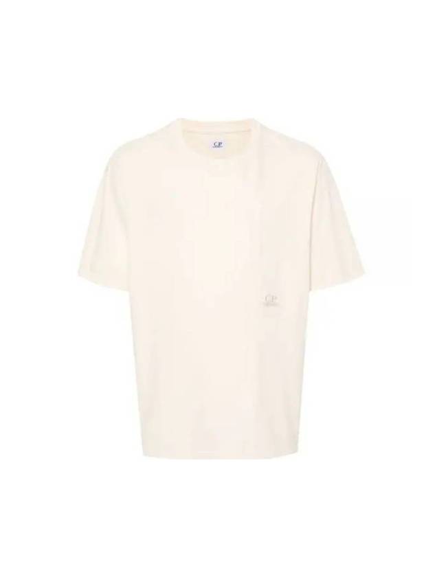 20/1 Jersey Pocket Short Sleeve T-Shirt Beige - CP COMPANY - BALAAN 1