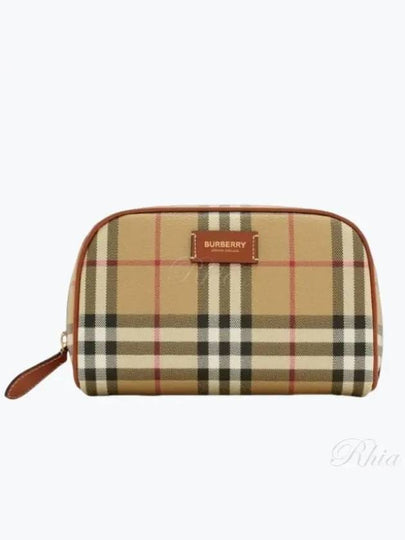 Check Pouch Bag Beige - BURBERRY - BALAAN 2