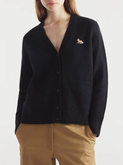 Baby Fox Patch Boxy Cardigan Black - MAISON KITSUNE - BALAAN 2