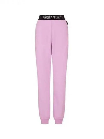 Women's Hot Piece Logo Band Jogger Pants Light Purple 271016 - PHILIPP PLEIN - BALAAN 1