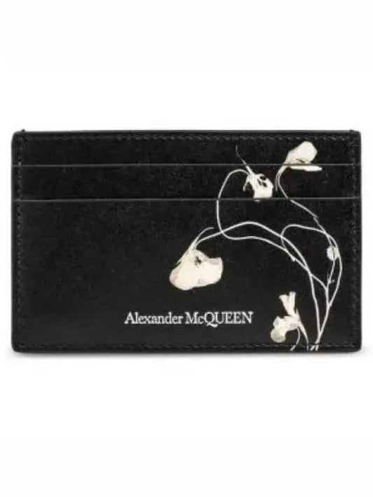 floral print leather card holder 7362301AATH - ALEXANDER MCQUEEN - BALAAN 2