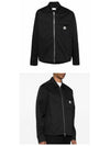 Gabardine Logo Pocket Zip Up Jacket Black - MONCLER - BALAAN 5