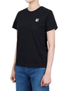 Fox Head Patch Regular Short Sleeve T-Shirt Black - MAISON KITSUNE - BALAAN 4