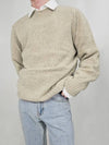 Howlin Shaggy Dog Knit Sweater Biscuit Beige BIRTH OF THE COOL - HOWLIN' - BALAAN 5