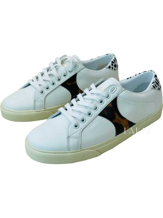 Triope leopard detail sneakers white 36 334953267C - CELINE - BALAAN 1