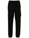 Compass Badge Capered Track Pants Black - STONE ISLAND - BALAAN 3