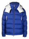 1A00146 549SK 732 POIRIER Blue White Men’s Padding - MONCLER - BALAAN 1